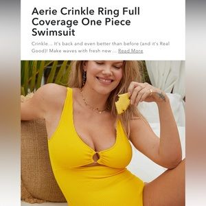 NWOT Aerie full coverage one piece